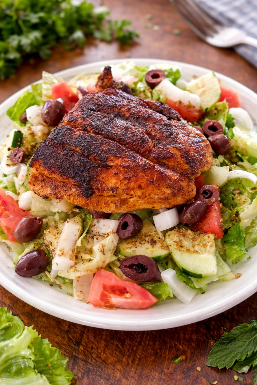Blackened Salmon Salad