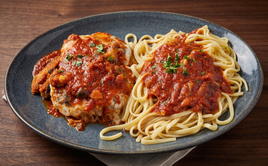 Chicken Parmesan with Pasta