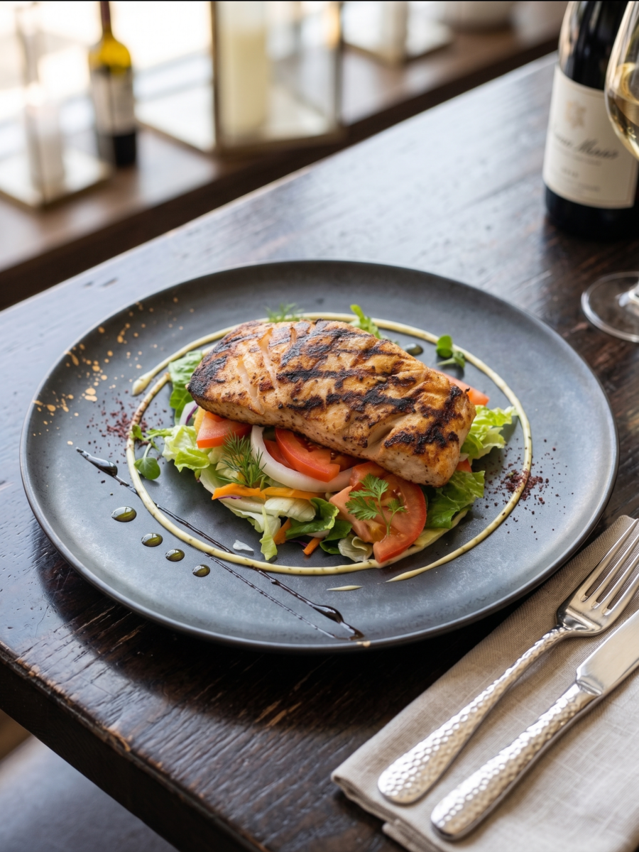 Grilled Salmon Salad